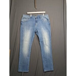 Vigoss Jeans Mens 38x32  Slim Medium Wash Denim